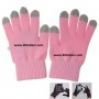 Pink Touch Screen Gloves